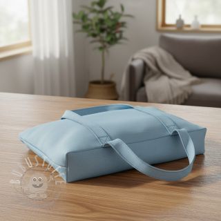 Baumwollstoff popeline light indigo