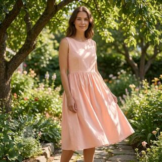 Baumwollstoff popeline light rose