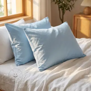 Baumwollstoff popeline blue