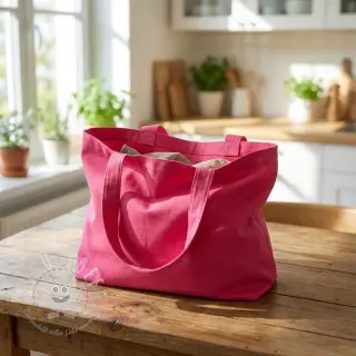 Baumwollstoff popeline pink
