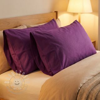 Baumwollstoff popeline dark purple