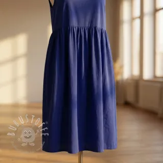 Baumwollstoff popeline dark cobalt