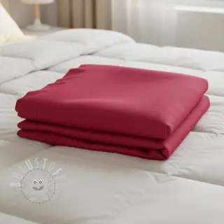Baumwollstoff popeline cerise