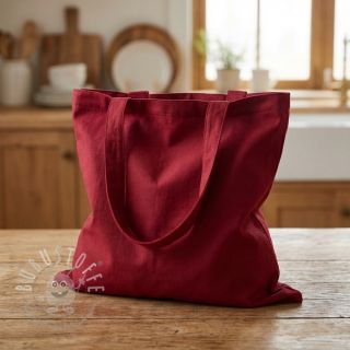 Baumwollstoff popeline wine