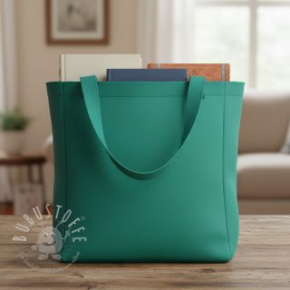 Baumwollstoff popeline petrol