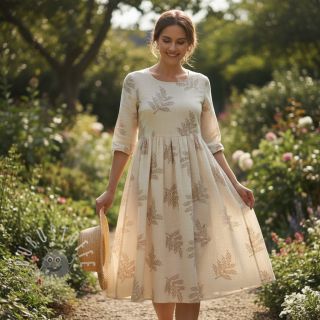 Baumwollstoff EMBROIDERY Sofia design B