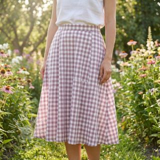 Baumwollstoff Check mauve