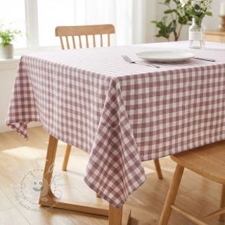 Baumwollstoff Check mauve