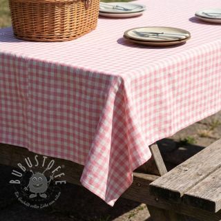 Baumwollstoff Check rosa