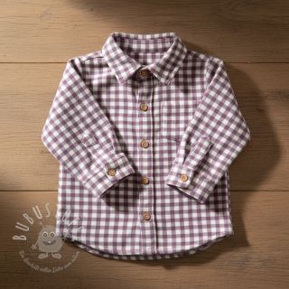Baumwollstoff FLANNEL Check mauve