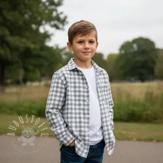 Baumwollstoff FLANNEL Check sage