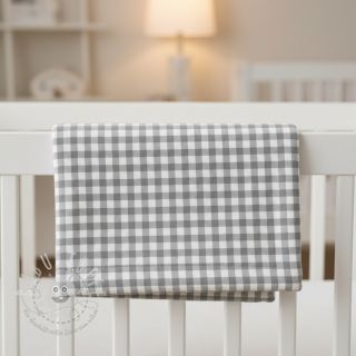 Baumwollstoff FLANNEL Check sage