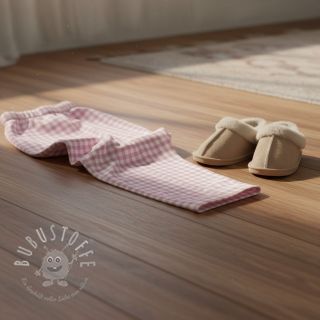 Baumwollstoff FLANNEL Check light pink