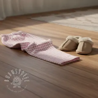 Baumwollstoff FLANNEL Check light pink