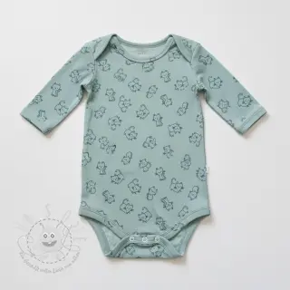 Baumwollstoff FLANNEL Cats mint