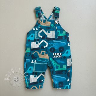 Baumwollstoff Vehicles petrol digital print