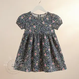 Baumwollstoff Flowers Tara navy design B digital print