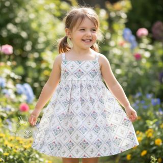 Baumwollstoff Flowers Tara off white design A digital print