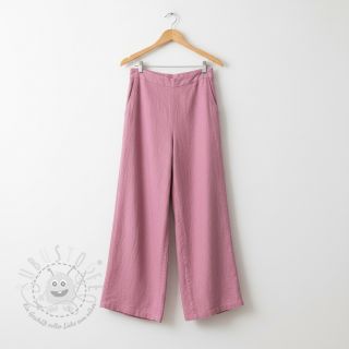 Baumwollstoff mit Leinen PREMIUM dawn pink