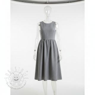 Baumwollstoff mit Leinen PREMIUM light grey