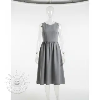 Baumwollstoff mit Leinen PREMIUM light grey