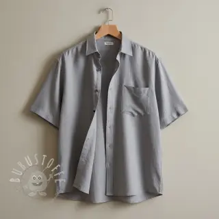 Baumwollstoff mit Leinen PREMIUM light grey