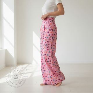 Baumwollstoff Love pink