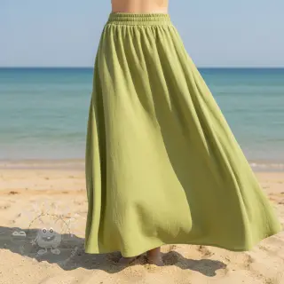 Baumwollstoff WASHED old lime
