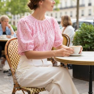 Baumwollstoff VOILE Puffy light pink