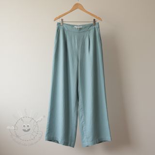 Baumwollstoff mit Leinen old blue