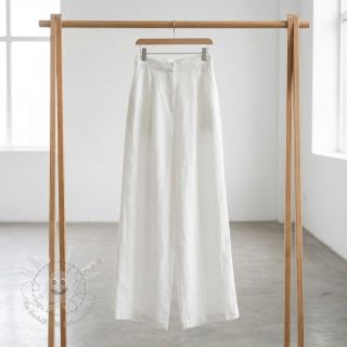 Baumwollstoff mit Leinen off white