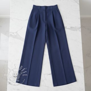 Baumwollstoff mit Leinen marine