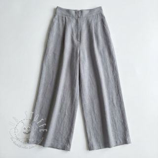 Baumwollstoff mit Leinen grey