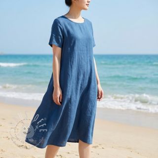 Baumwollstoff mit Leinen jeans