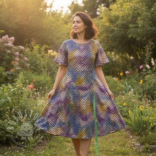 Baumwollstoff UNIQUE BATIK design D purple