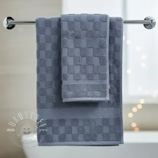 Kuschelfrottee Checks blue