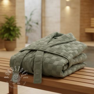 Kuschelfrottee Checks green