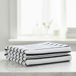 Kuschelfrottee YARN DYED Stripe SMALL dark blue