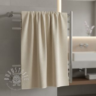 Frottee elastisch dark beige