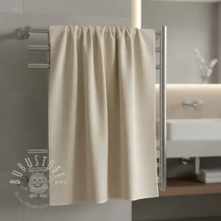 Frottee elastisch dark beige