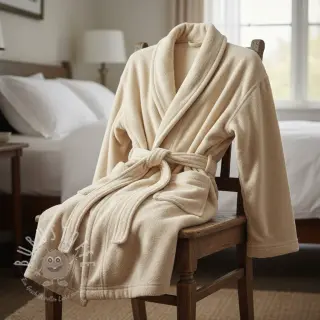 Frottee elastisch dark beige