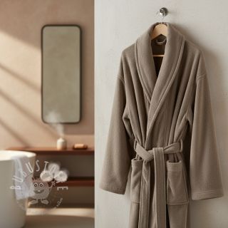 Frottee elastisch toffee