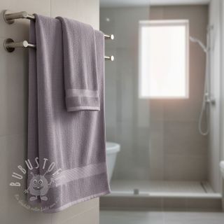 Frottee elastisch old purple