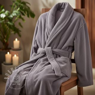 Frottee elastisch old purple