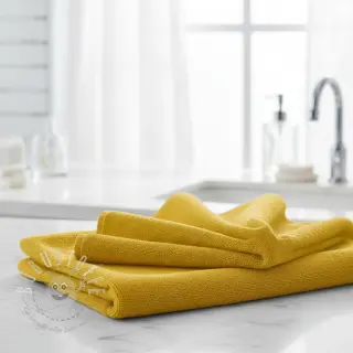 Frottee elastisch light yellow