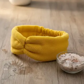 Frottee elastisch light yellow