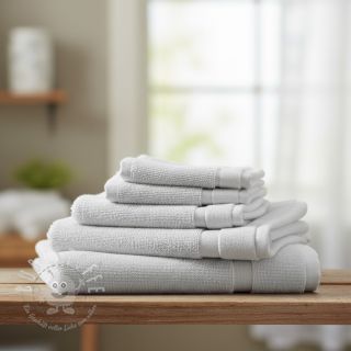 Frottee elastisch white