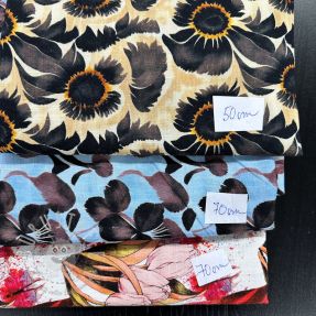 Stoffreste Leinen mit Baumwolle 054