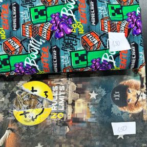 Stoffreste Sommersweat digital print 0358