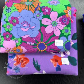 Stoffreste Sommersweat digital print 0343